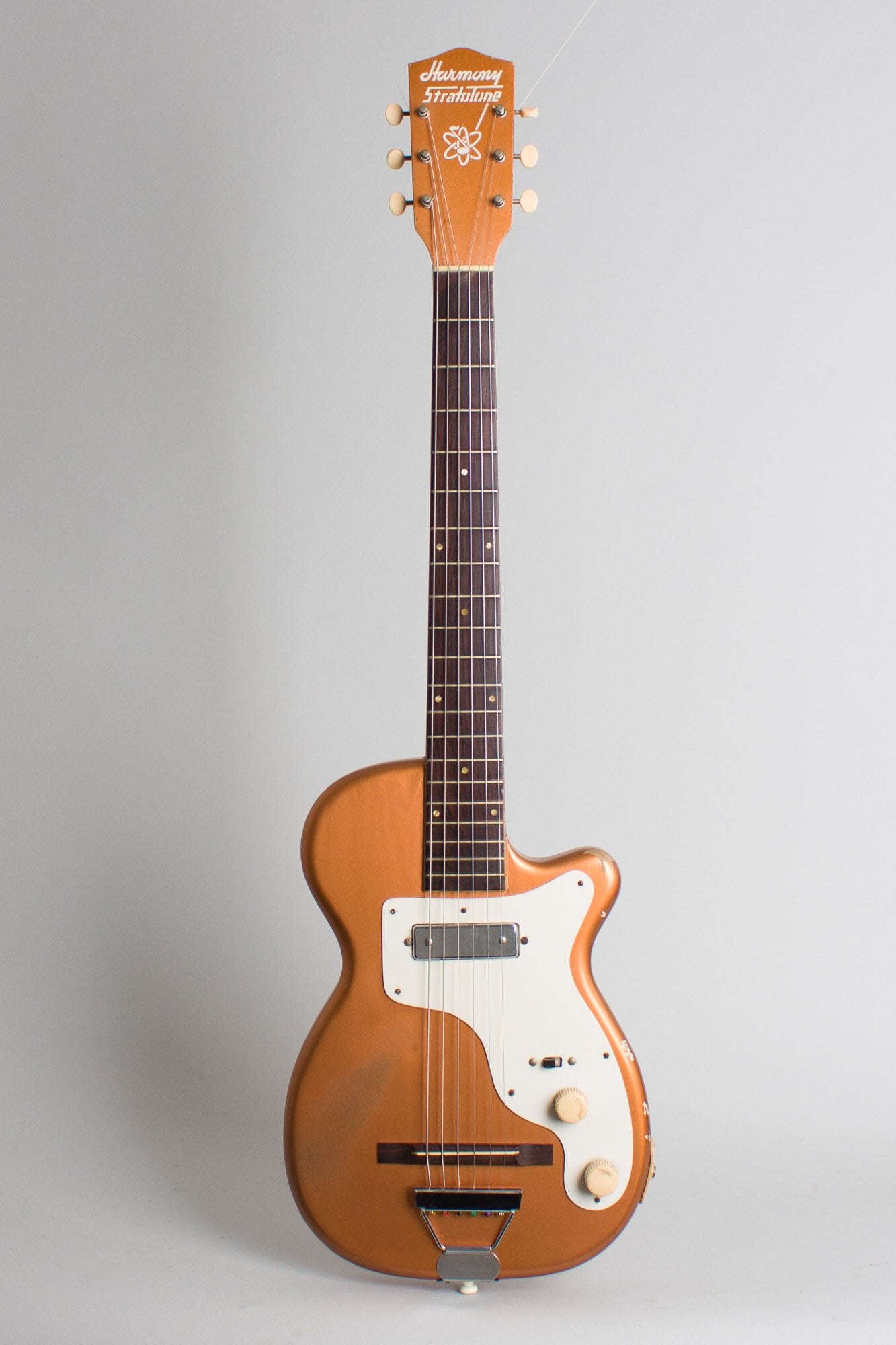 Harmony H-44 Stratotone Solid Body Electric Guitar (1954)