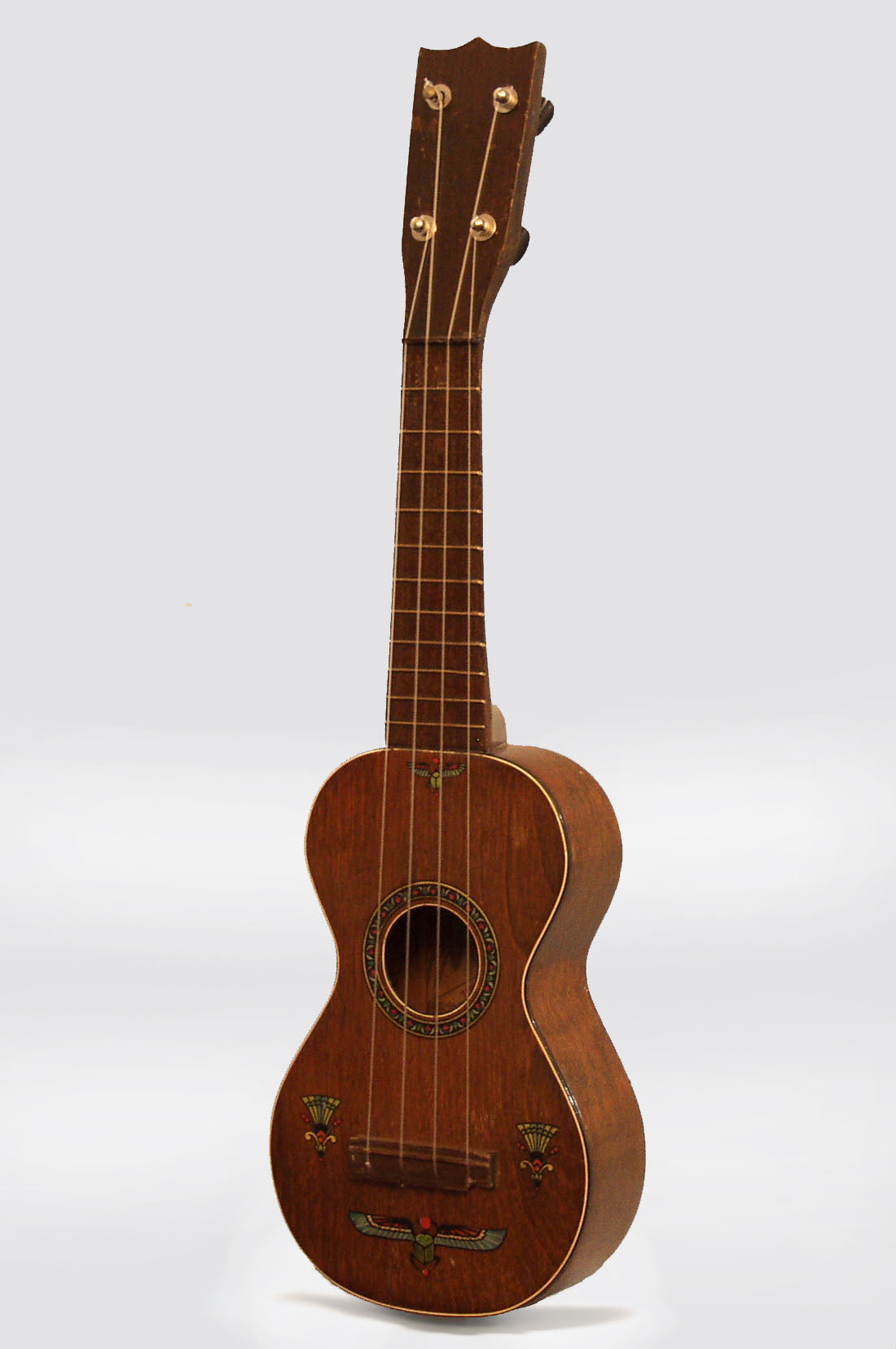 Regal B & J ""the Mele"" Egyptian motif Soprano Ukulele (1930)