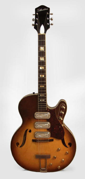 Harmony Silvertone H-1429 Thinline Hollow Body Electric Guitar (1962)