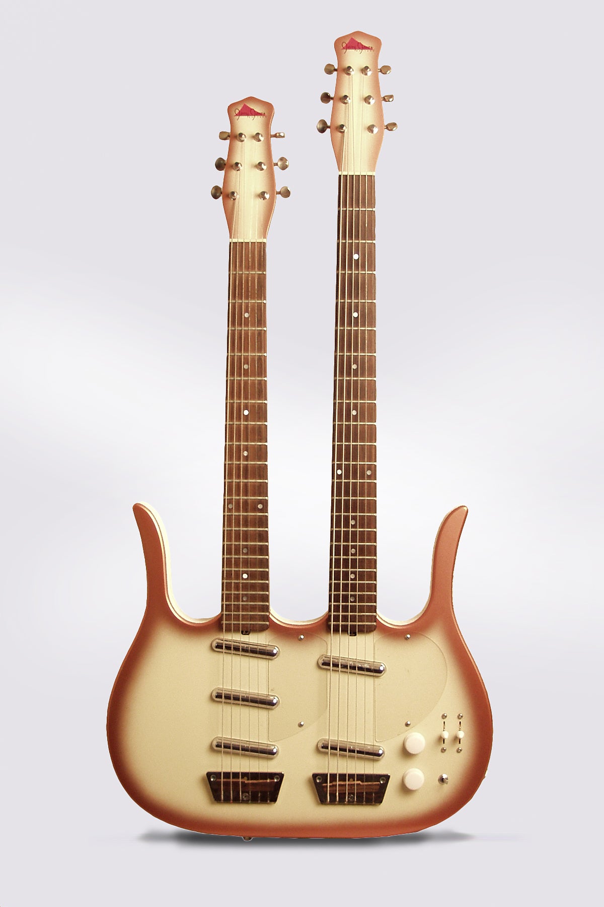 Jerry Jones Longhorn Baritone Doubleneck Solid Body Electric Guitar (mid-1990's)