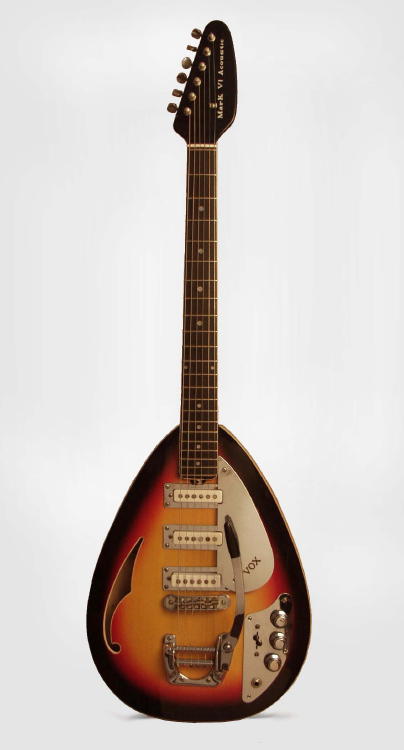 Vox Mark VI Acoustic Thinline Hollow Body Electric Guitar (1966)