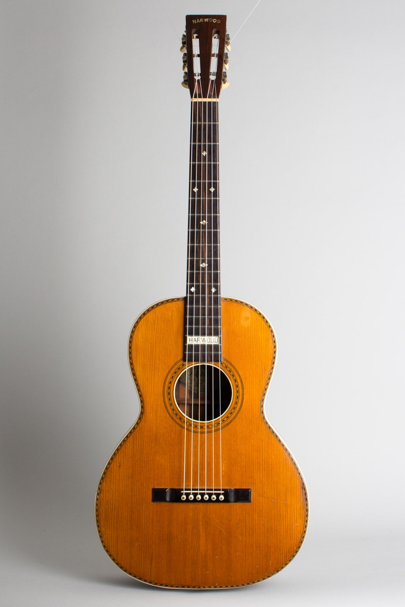 Harwood Model B-1002 Flat Top Acoustic Guitar (1918)