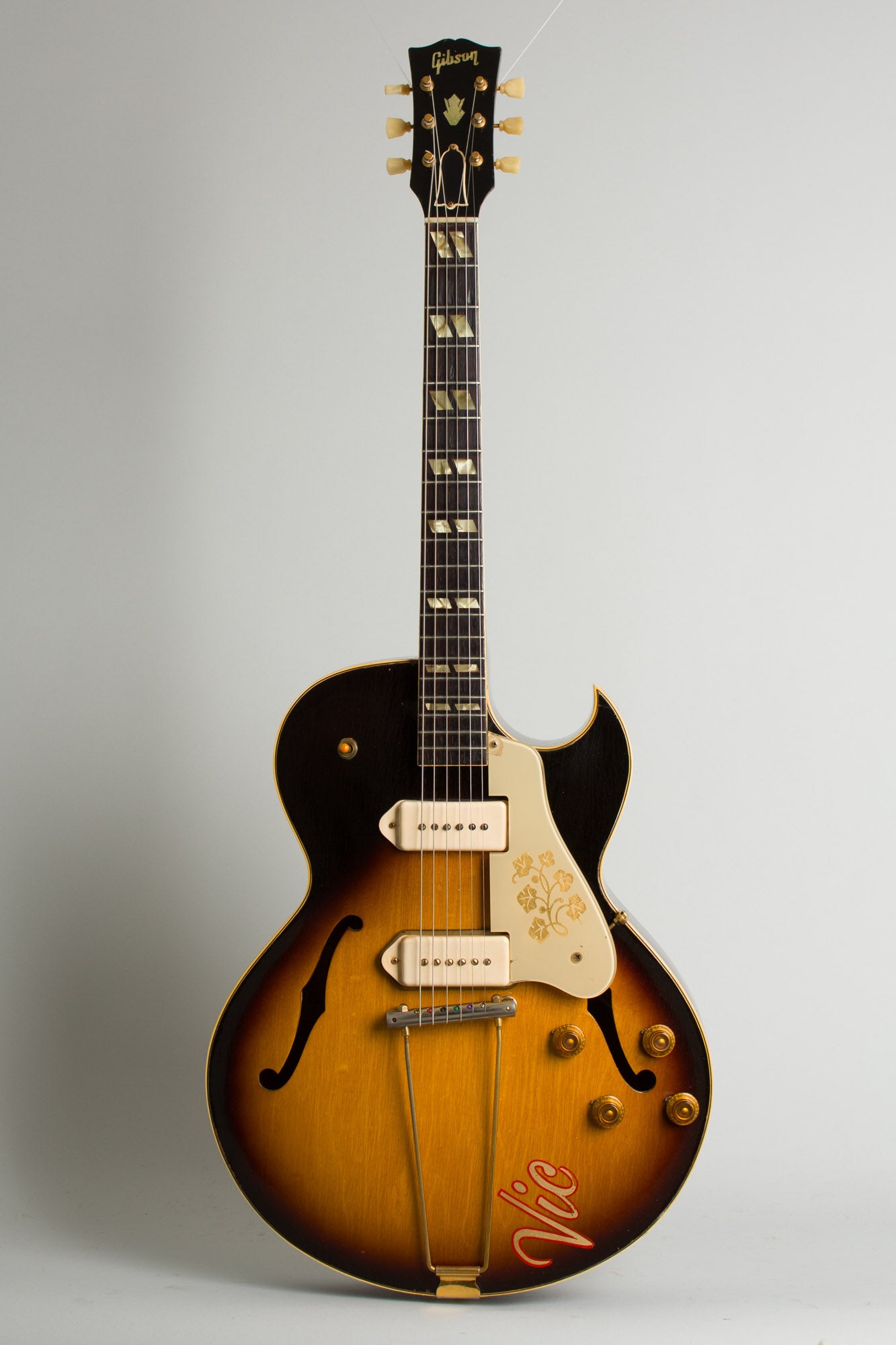 Gibson ES-295 Sunburst Custom Arch Top Hollow Body Electric Guitar (1953)