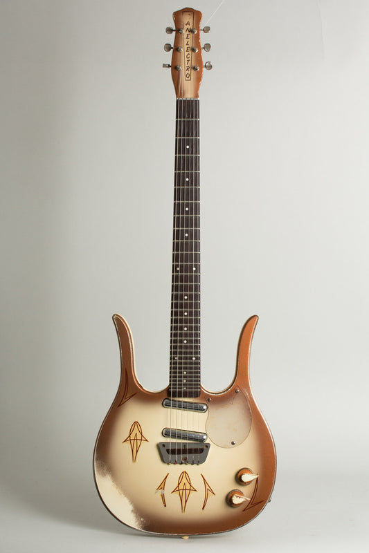 Danelectro Longhorn Guitarlin Model 4123 Semi-Hollow Body Electric Guitar (1960)