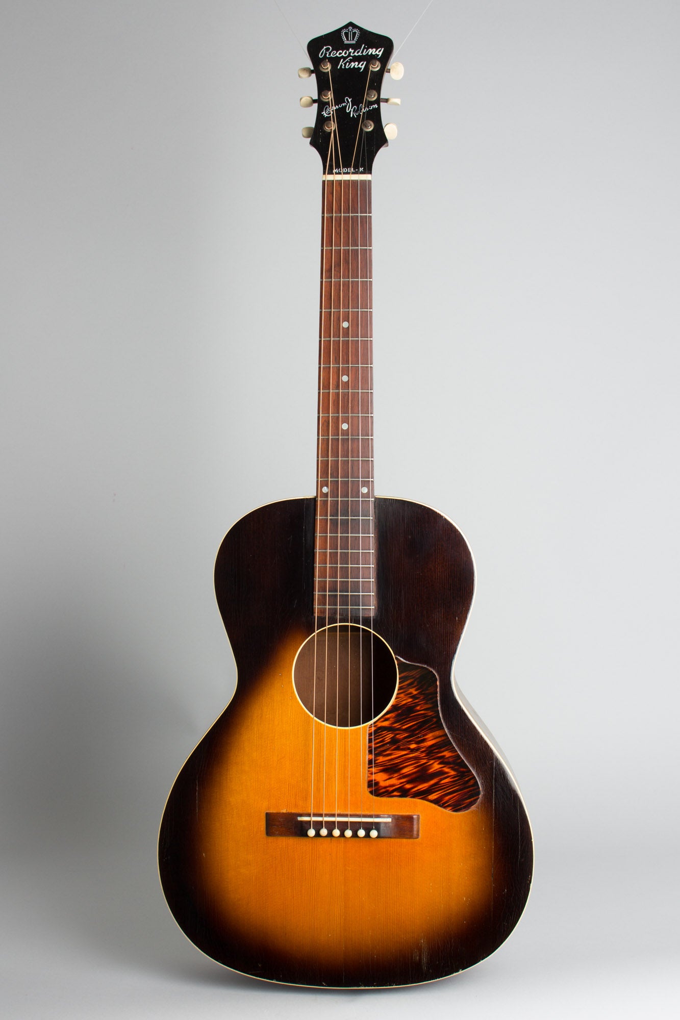 Gibson Recording King Carson Robison Model K Flat Top Acoustic Guitar (1938)