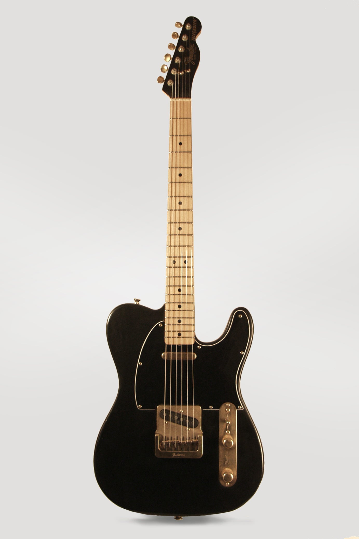 Fender Black and Gold Limited Edition Telecaster Solid Body Electric Guitar (1982)