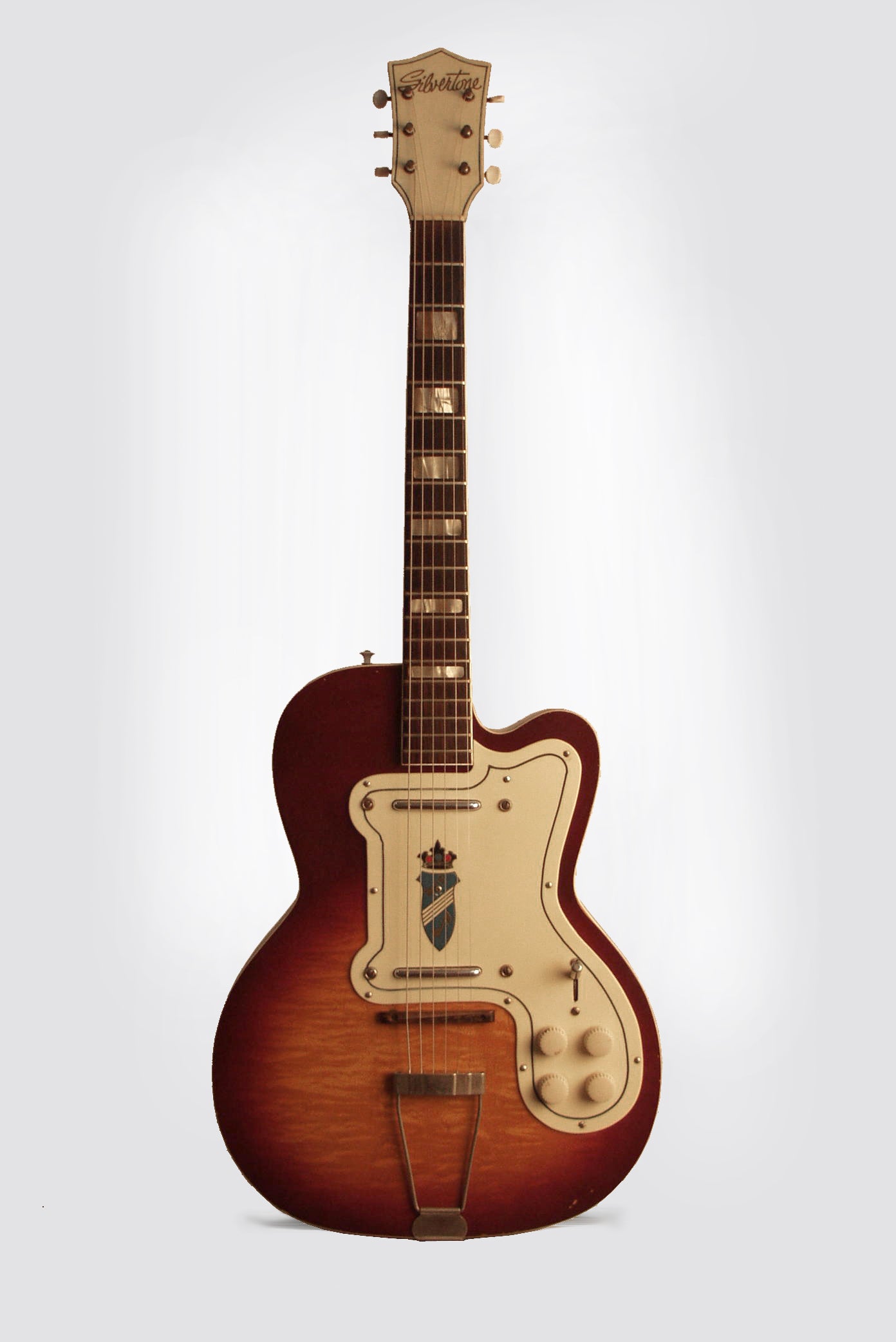 Kay Silvertone ""Thin Twin"" Thinline Hollow Body Electric Guitar (1953)