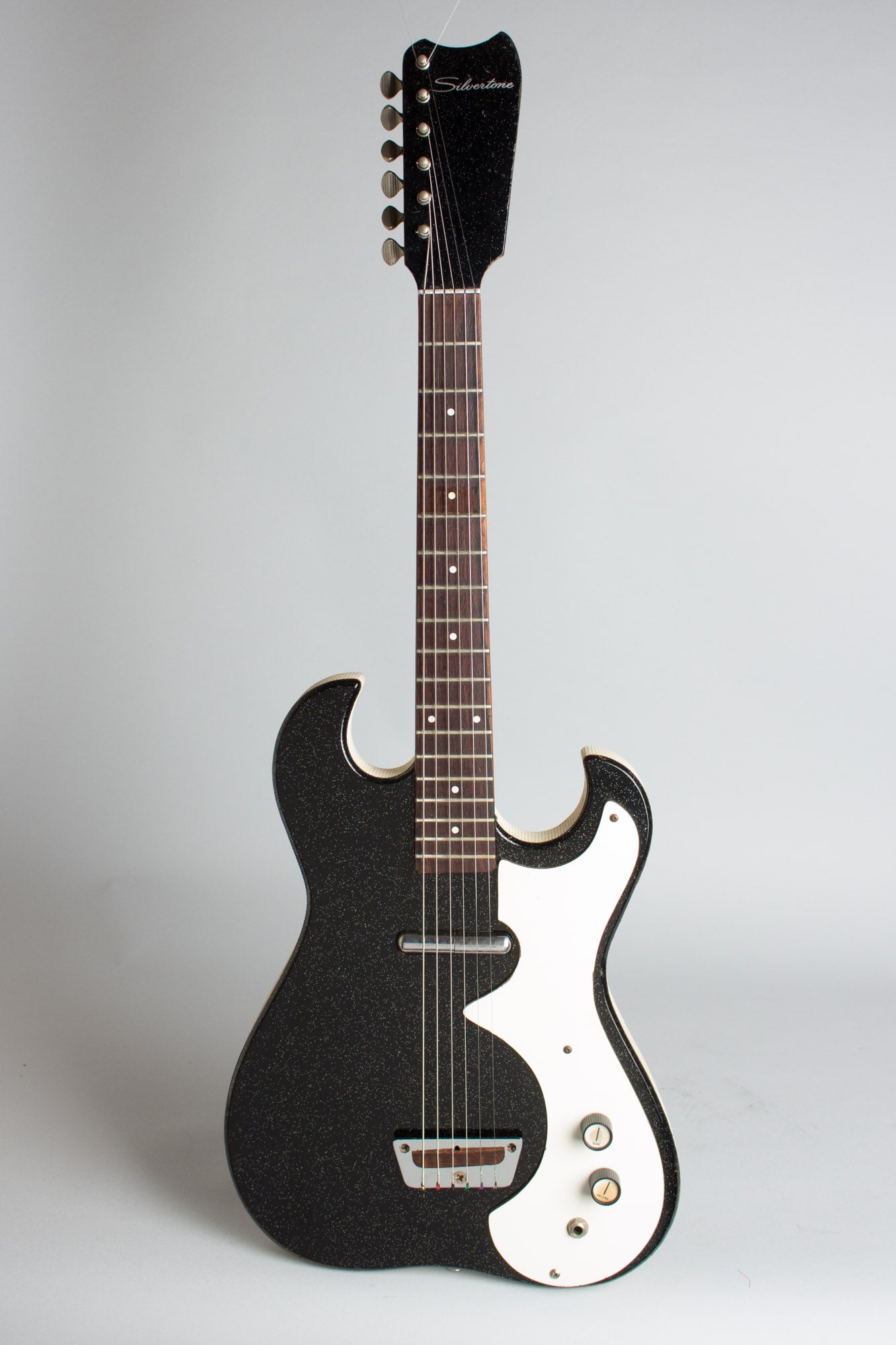 Danelectro Silvertone Model 1448 Semi-Hollow Body Electric Guitar (1965)