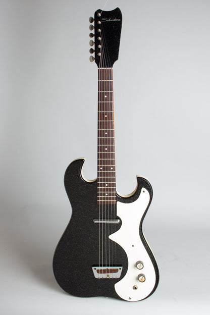 Danelectro Silvertone Model 1448 Semi-Hollow Body Electric Guitar (1965)