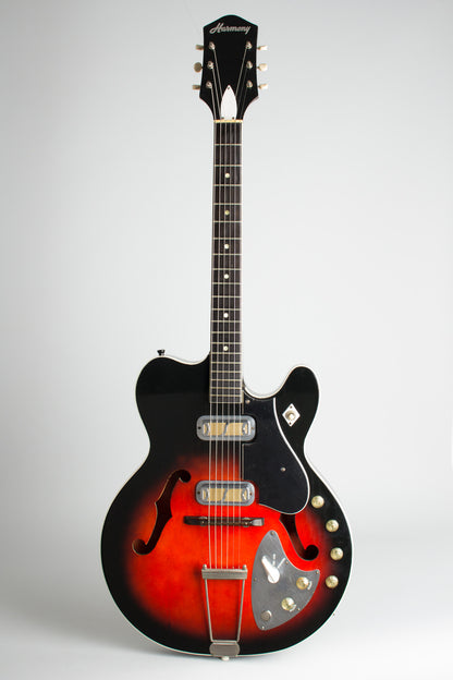 Harmony H66 Vibra-Jet Thinline Hollow Body Electric Guitar (1964)