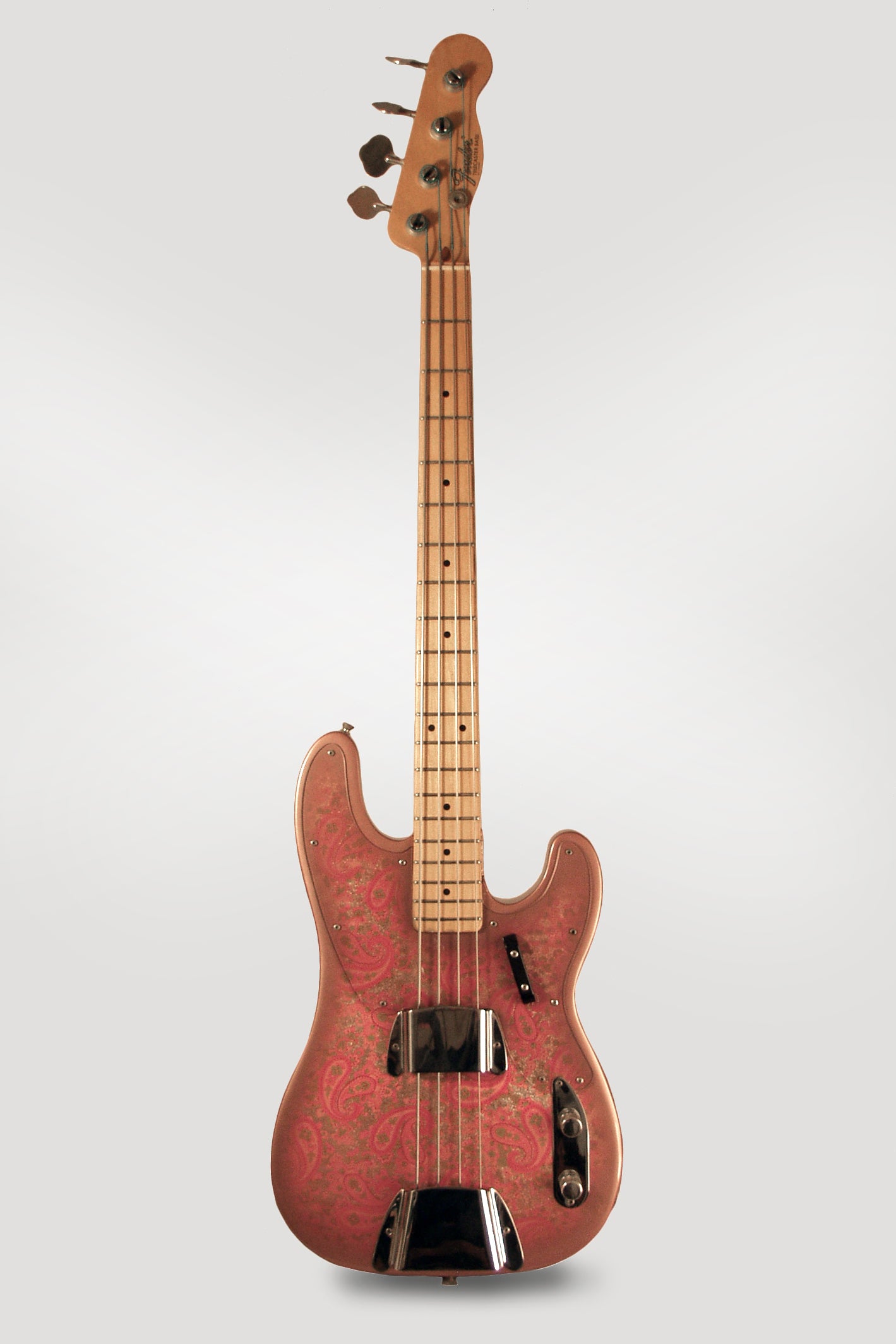 Fender Telecaster Bass Pink Paisley Solid Body Electric Bass Guitar (1968)