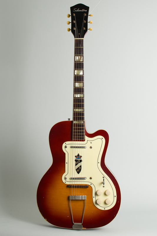 Kay Silvertone Thin Twin Model 1369L Semi-Hollow Body Electric Guitar (1957)