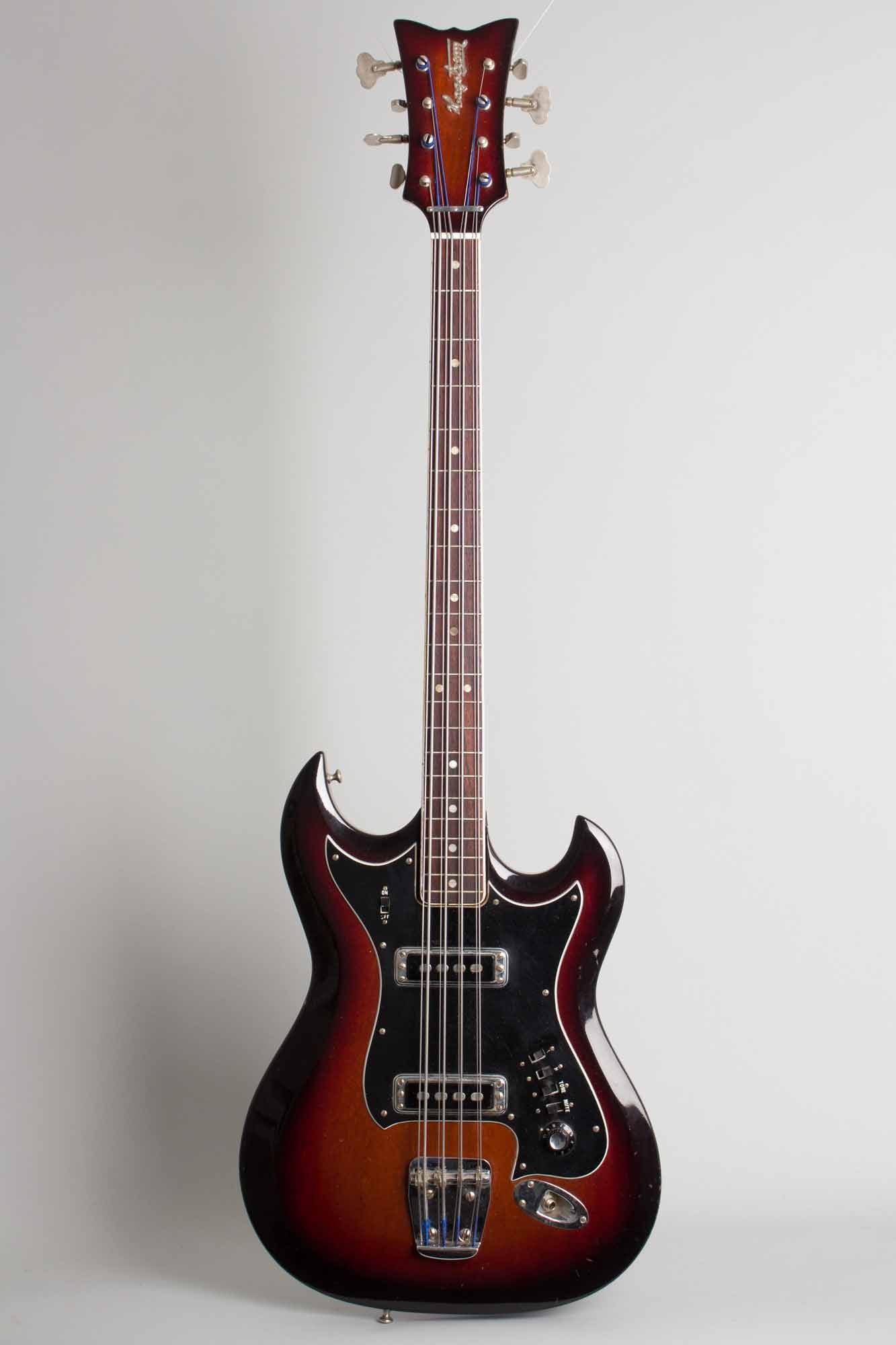 Hagstrom H-8 8-String Bass Solid Body Electric Bass Guitar (1968)