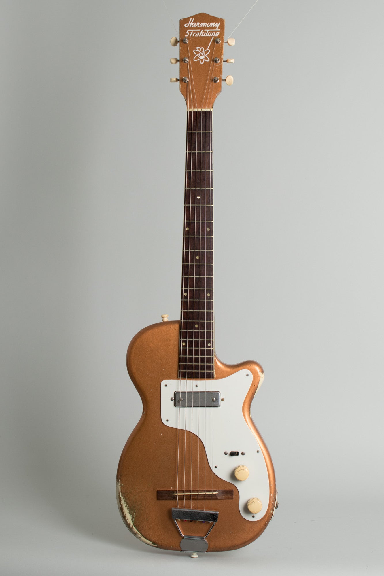 Harmony H-44 Stratotone Solid Body Electric Guitar (1954)