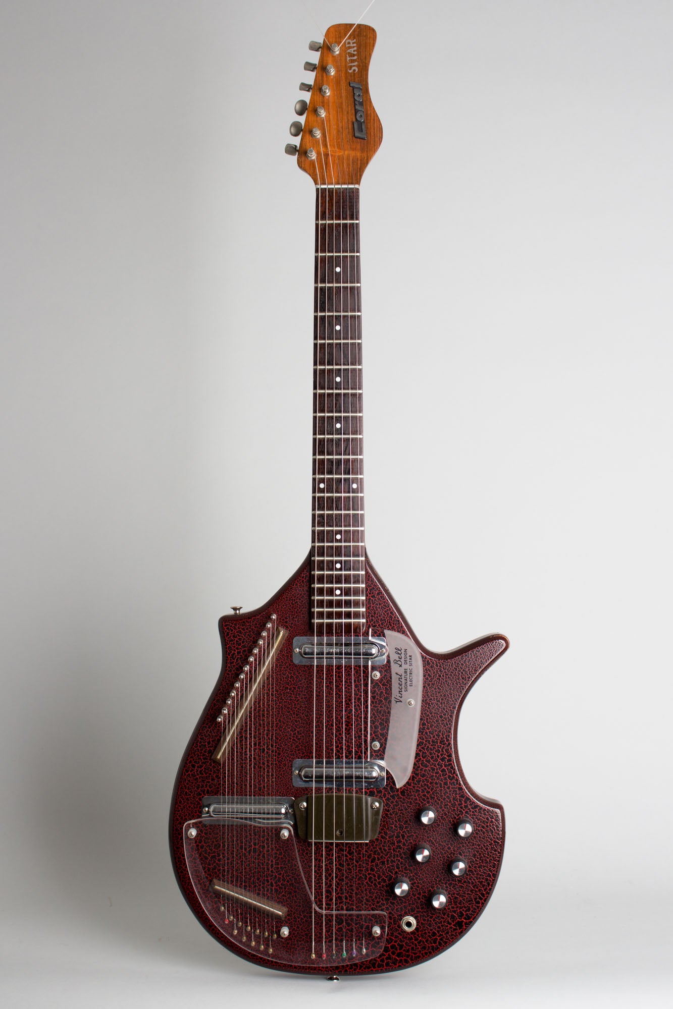 Danelectro Coral Sitar Semi-Hollow Body Electric Guitar (1967)