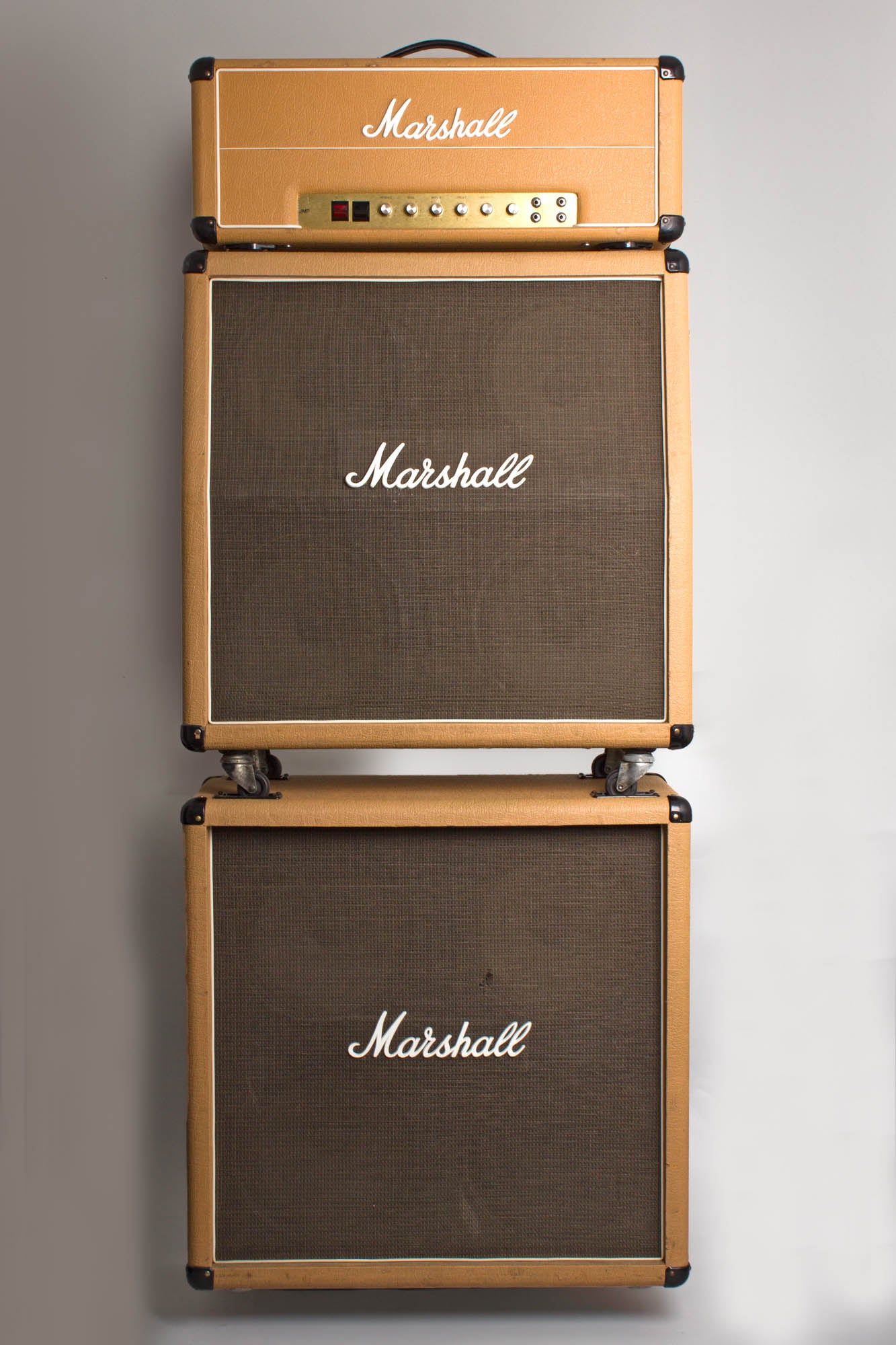 Marshall JMP Model 1987/2187 Lead MKII 50 Watt Tube Full Stack Amplifier (1977)