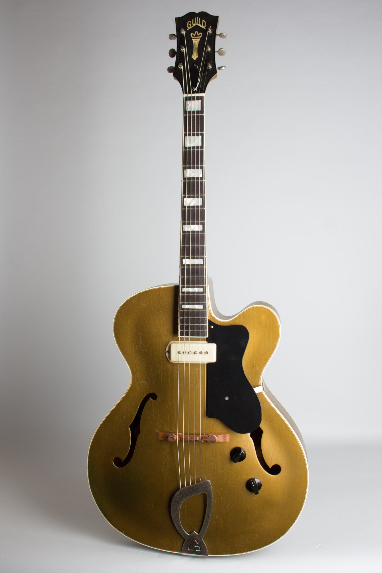 Guild X-150 Gold Arch Top Hollow Body Electric Guitar (1958)