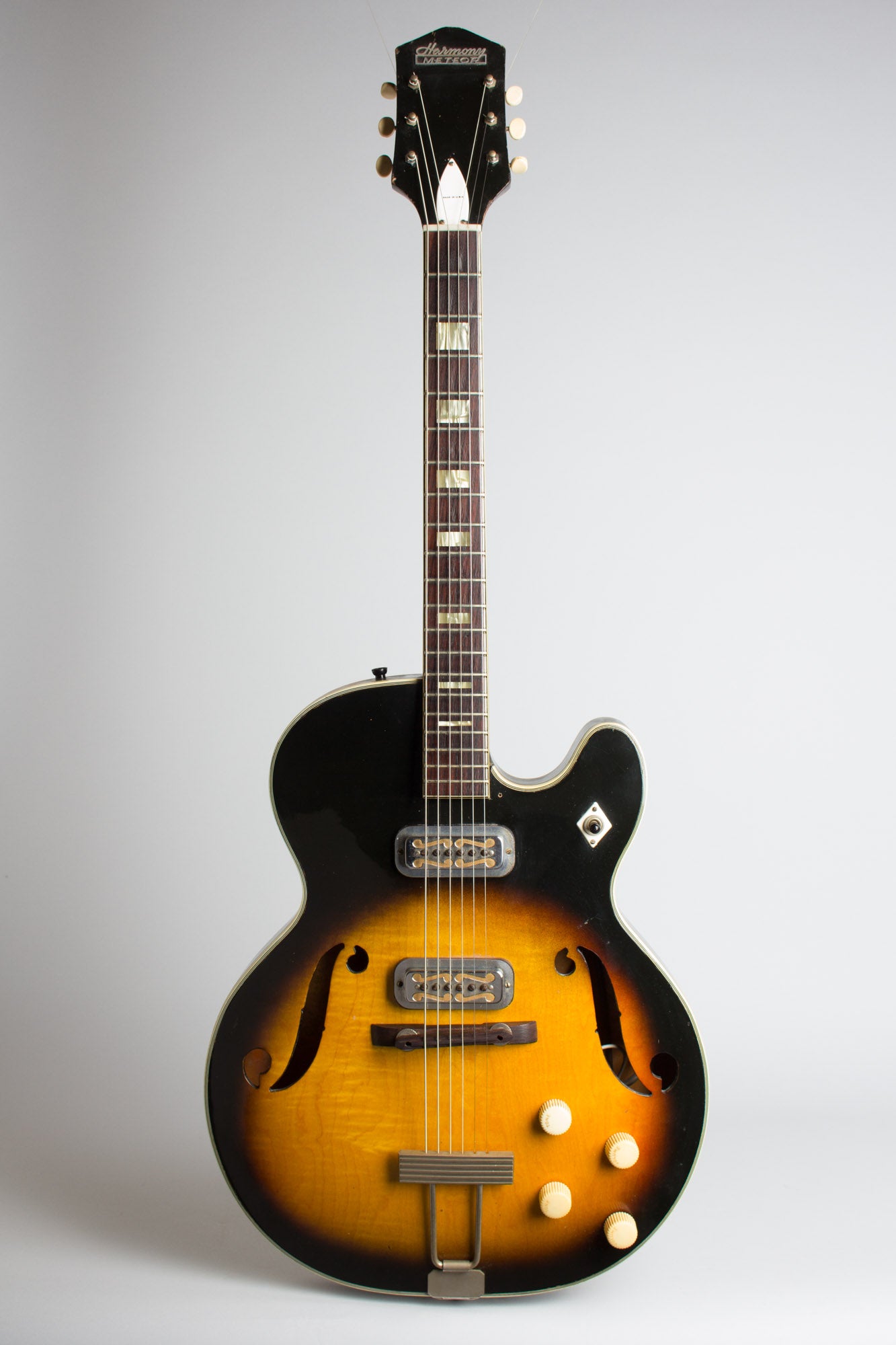 Harmony Meteor H-70 Arch Top Hollow Body Electric Guitar (1965)