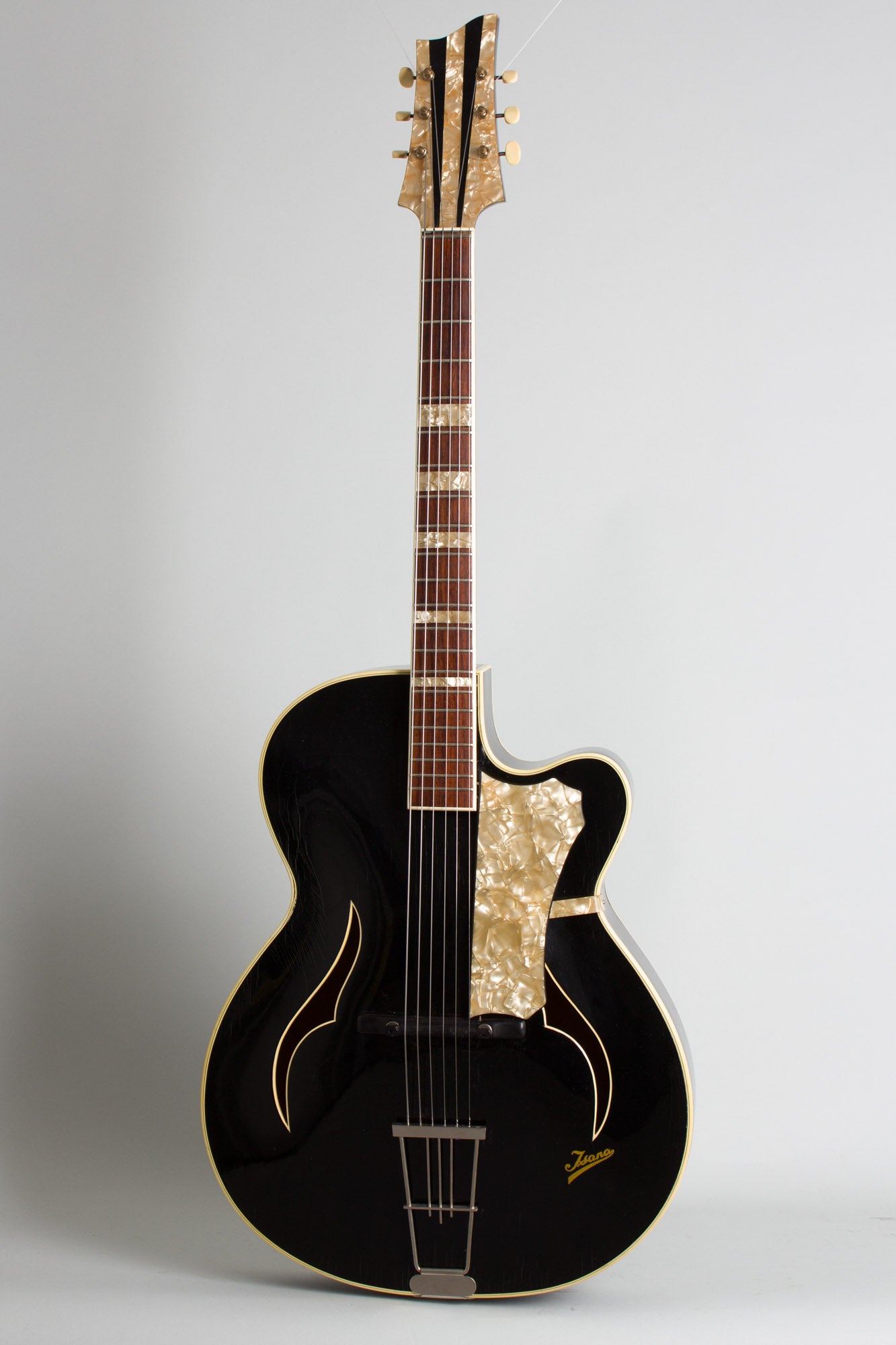 Isana Black Pearl Arch Top Acoustic Guitar (1959)