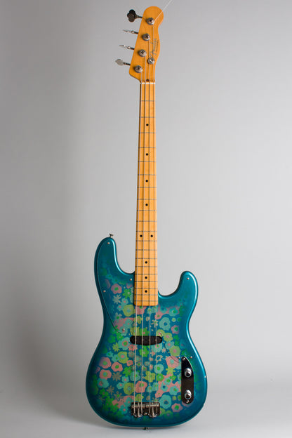 Fender Precision Blue Floral Solid Body Electric Bass Guitar (2002)