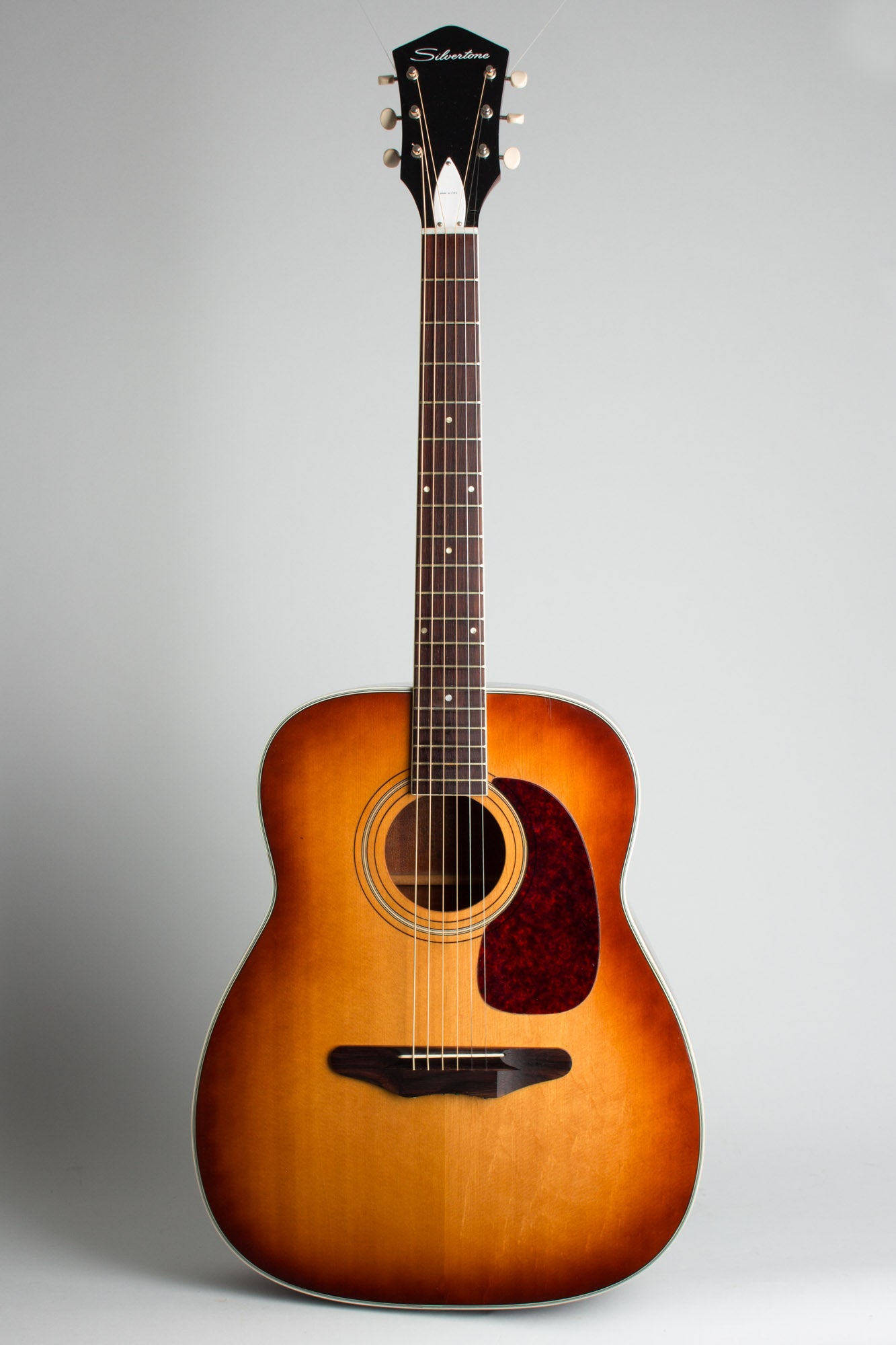 Harmony Silvertone Model 1220L Jumbo Flat Top Acoustic Guitar (1969)