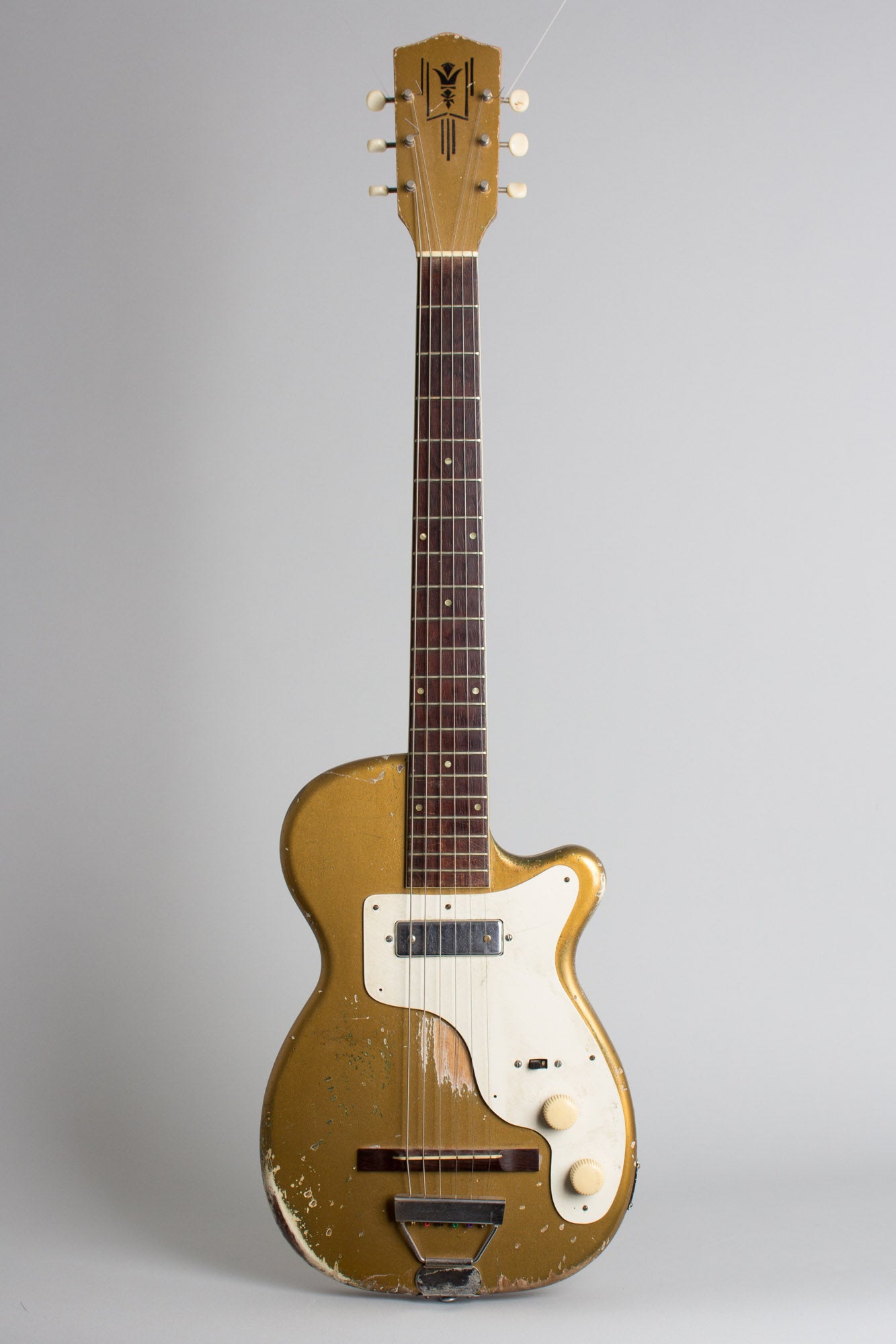 Harmony H-44 Stratotone, previously owned by Marc Ribot Solid Body Electric Guitar (1957)