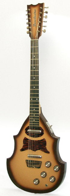Danelectro Bellzouki 2-pickup model 7020 12 String Semi-Hollow Body Electric Guitar (1961)