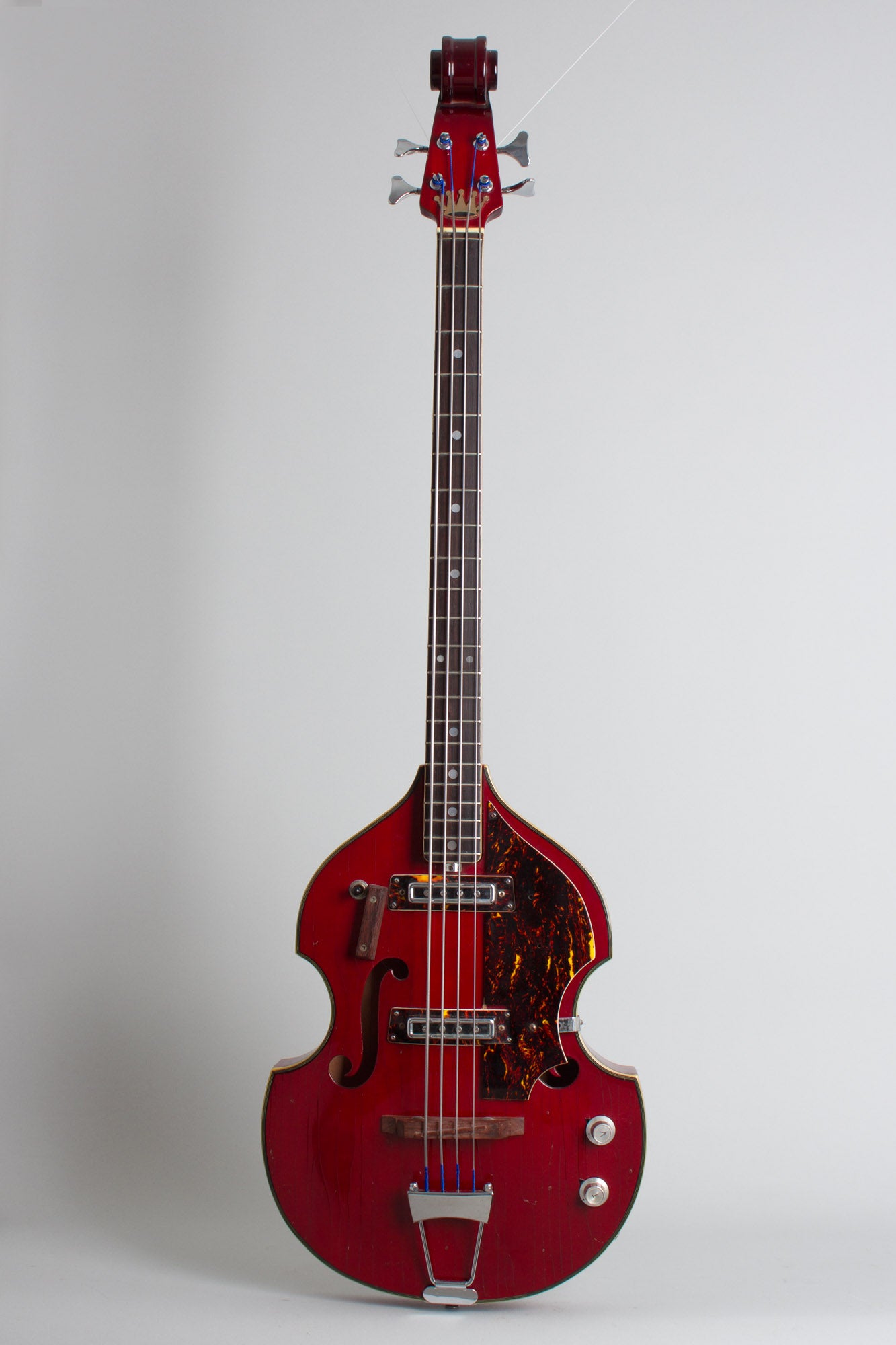 Crown Violin Bass Hollow Body Electric Bass Guitar (1966)