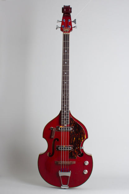 Crown Violin Bass Hollow Body Electric Bass Guitar (1966)