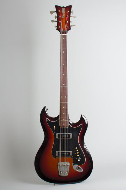 Hagstrom H-8 8-String Bass Solid Body Electric Bass Guitar (1968)