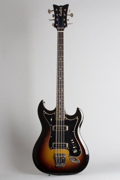 Hagstrom 8-String Bass H-8 Solid Body Electric Bass Guitar (1968)