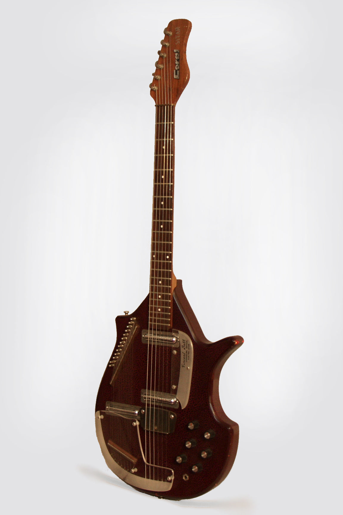 Danelectro Coral Sitar Semi-Hollow Body Electric Guitar (1968)