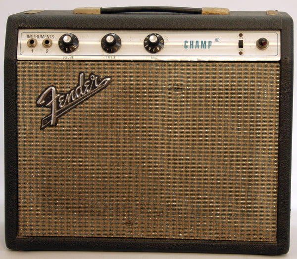 Fender Silverface Champ Tube Guitar Amplifier (1970)