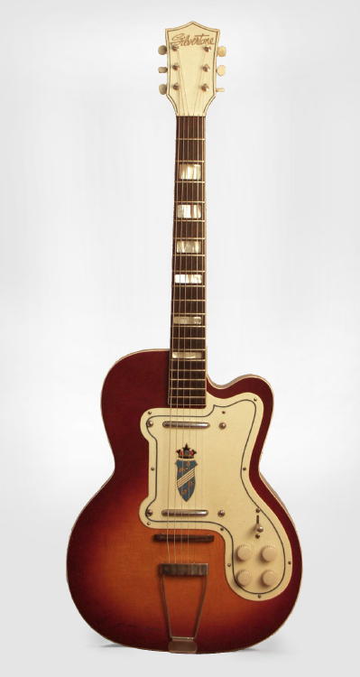 Kay Silvertone Thin Twin Semi-Hollow Body Electric Guitar (1955)