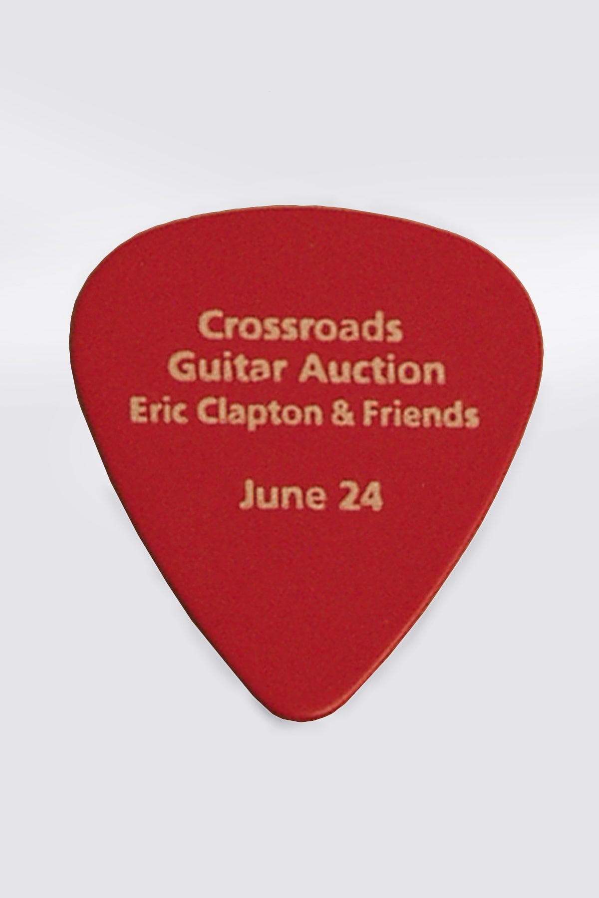 unknown Christie's Crossroads Guitar Auction, Eric Clapton and Friends flat Pick (2011)