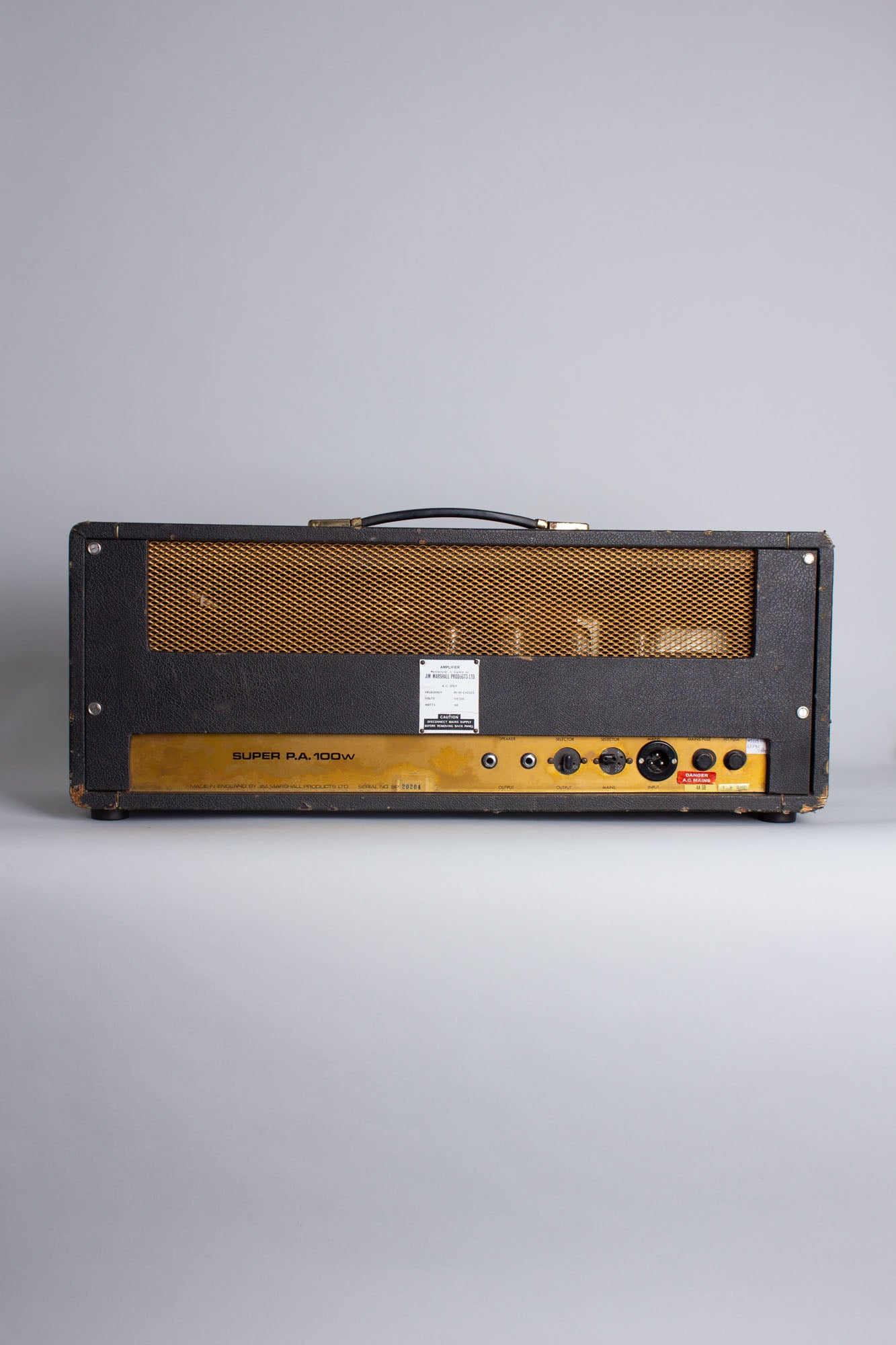 Marshall JTM Model 1968 Super PA 100 Plexi Tube Amplifier (1967)