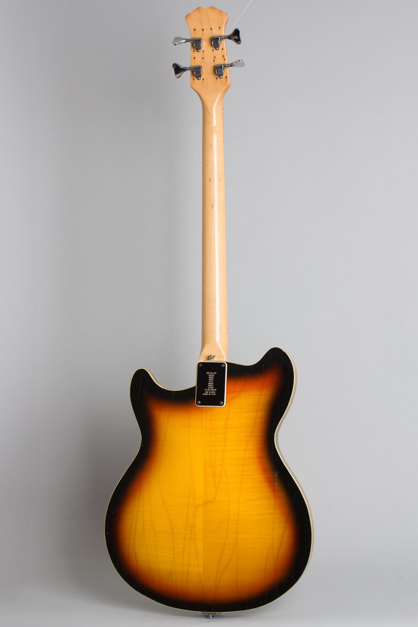 Burns Baldwin GB-66 Hollow Body Electric Bass Guitar (1966)