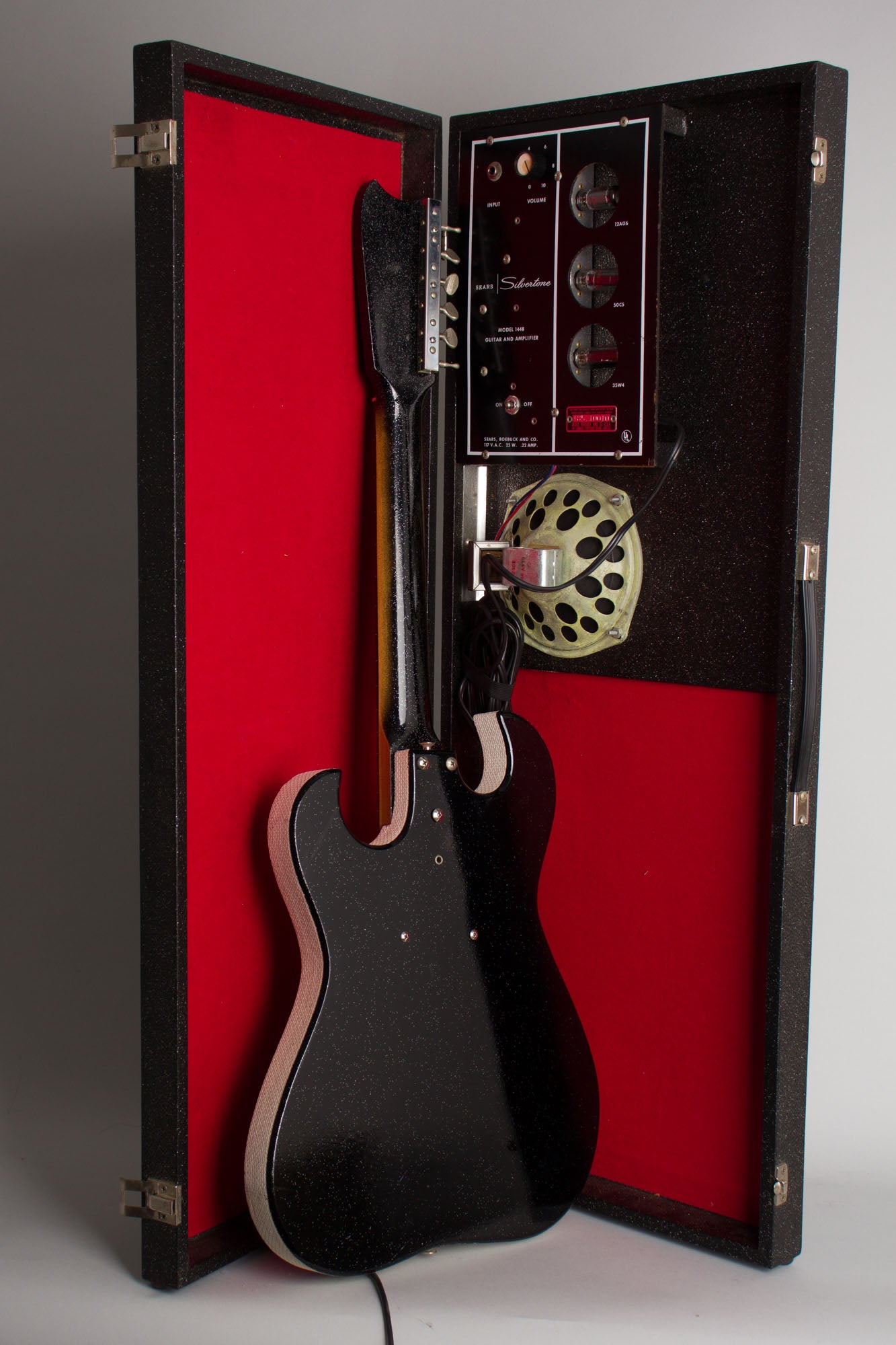 Danelectro Silvertone Model 1448 Semi-Hollow Electric Guitar and Amplifier Set (1965)