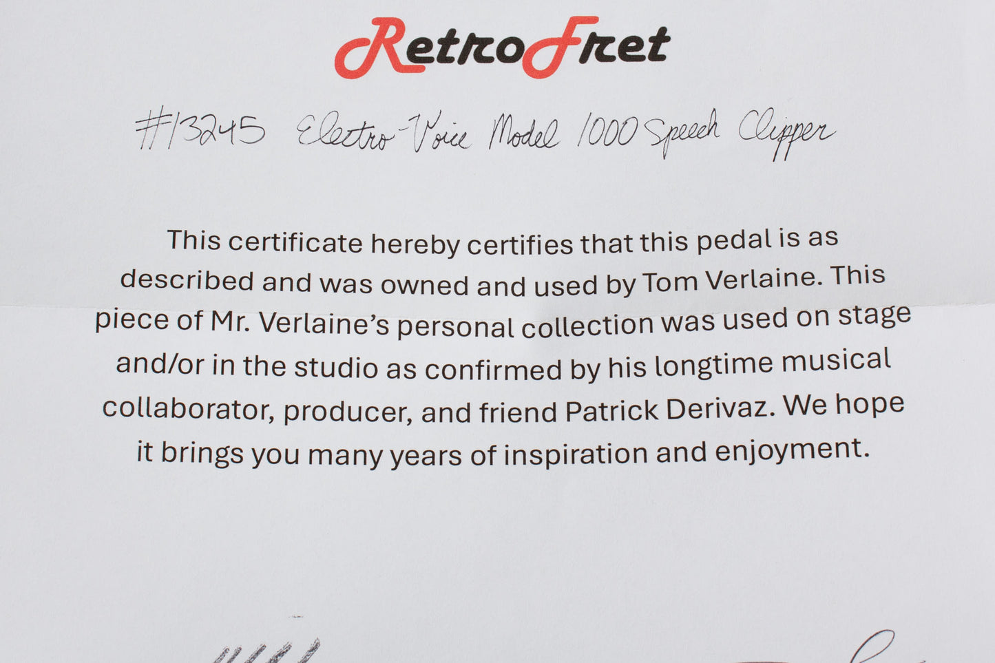 Electro-Voice Model 1000 Speech Clipper Owned and Used by Tom Verlaine Preamp Effect (1960)