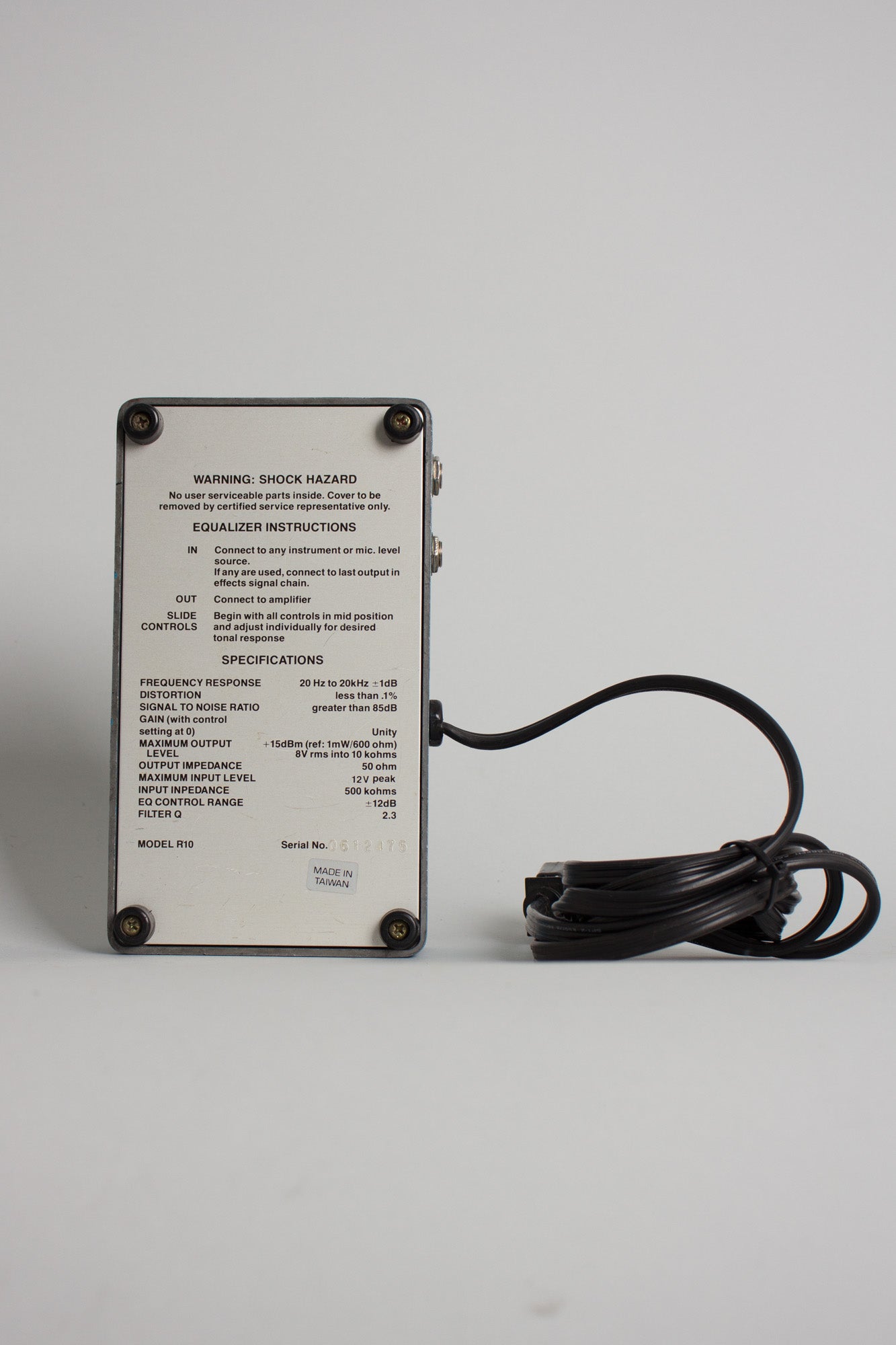 Ross 10 Band Graphic Equalizer Equalizer Pedal Effect (1980)