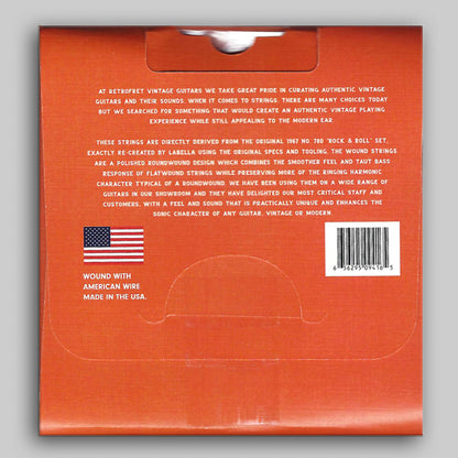 Retrofret RetroSet Strings by LaBella,11's Polished Stainless Steel Round wound guitar