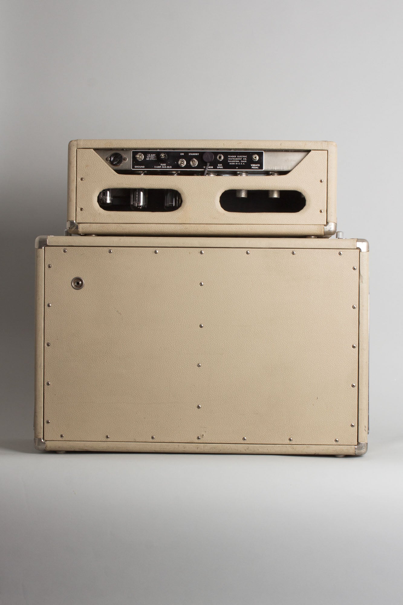 Fender Tremolux AA763 w/Larry Rodgers Reproduction 2x10 Cabinet Piggyback Tube Amplifier (1964)