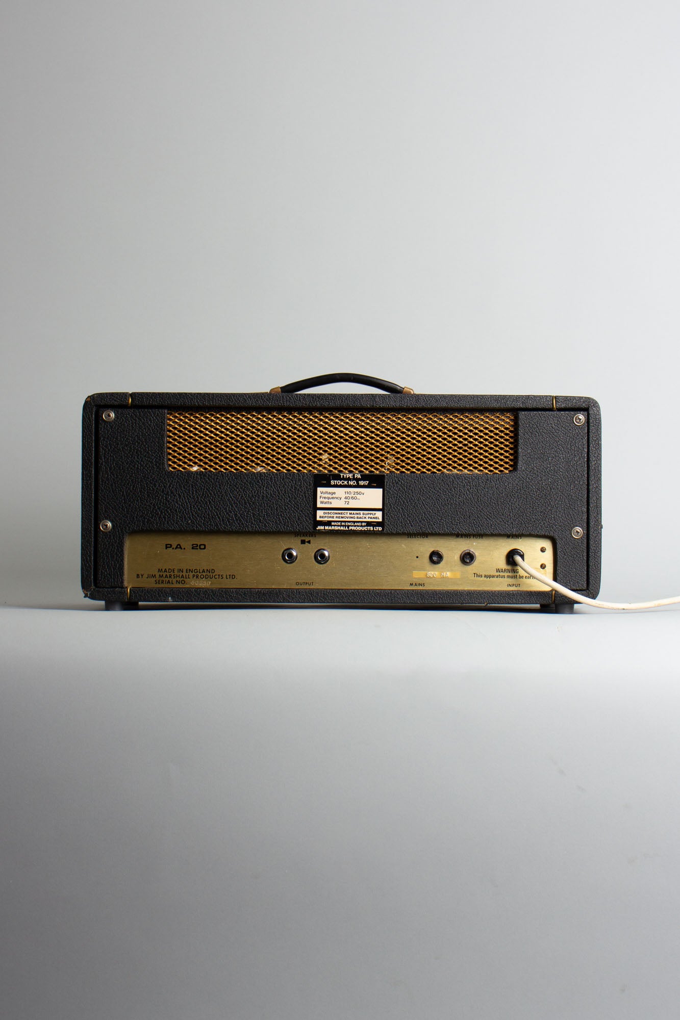 Marshall PA-20 Model 1917 Tube Amplifier (1972)