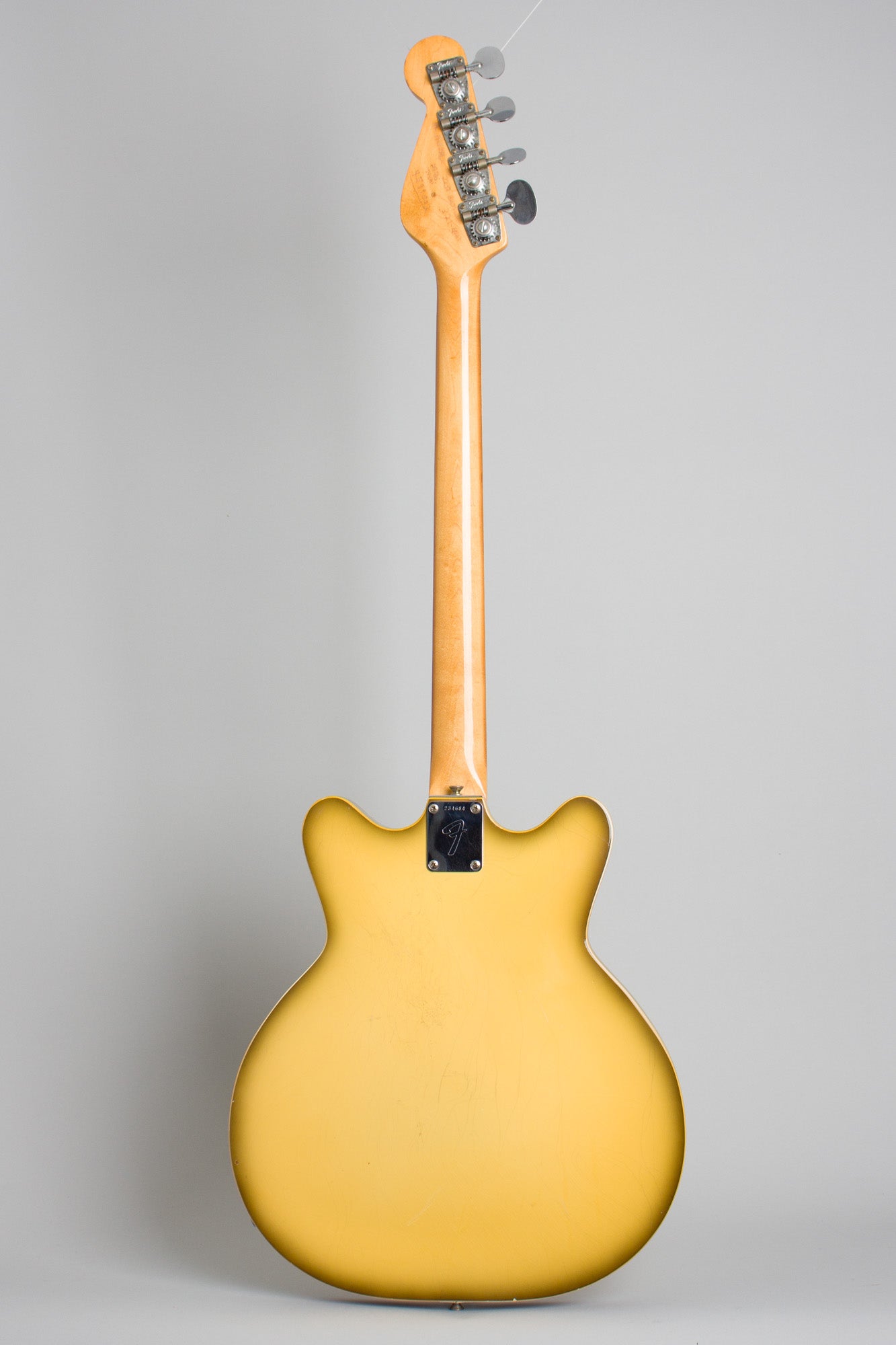 Fender Coronado Bass II Antigua Hollow Body Electric Bass Guitar (1968)