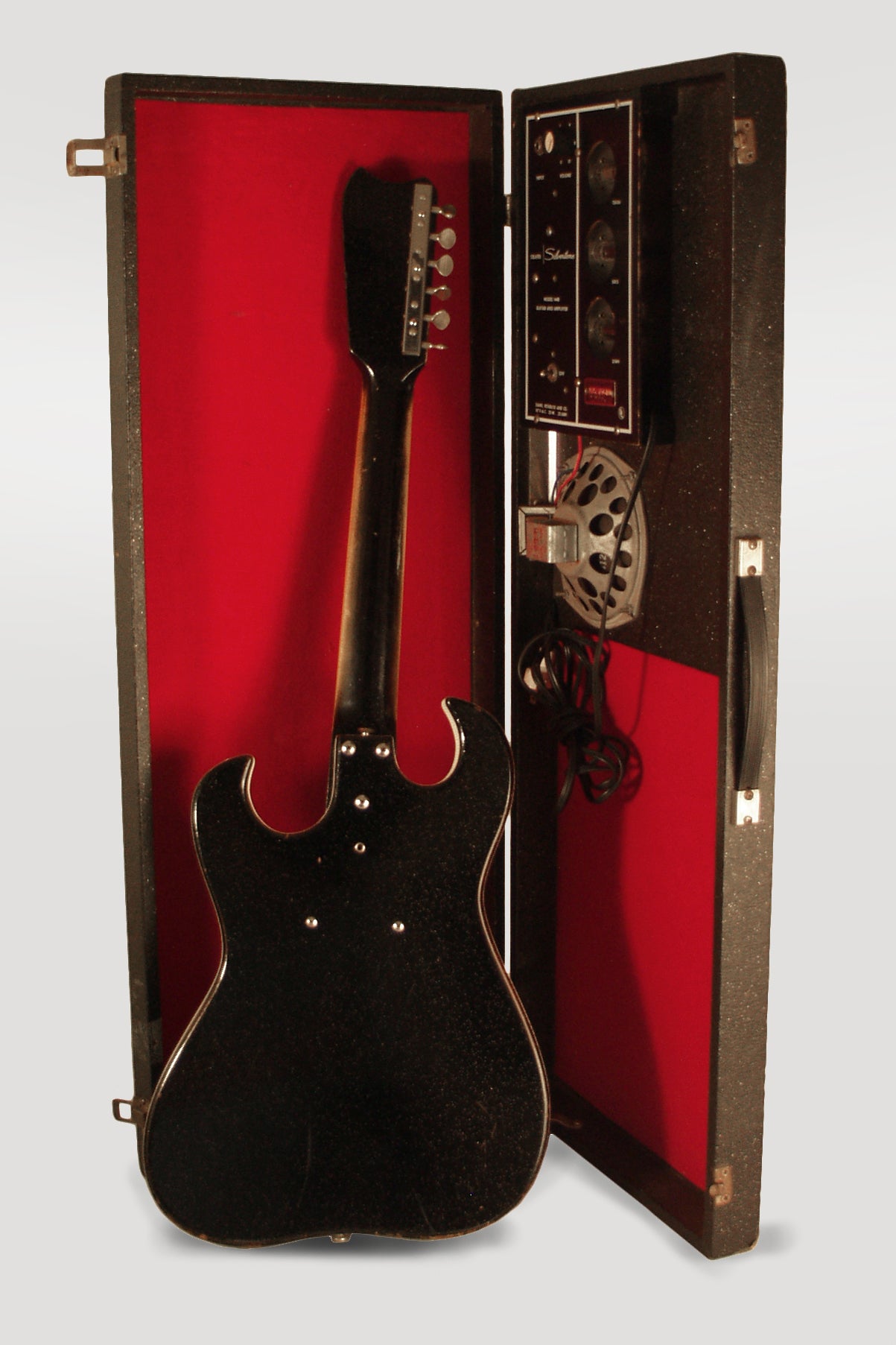 Danelectro Silvertone Model 1448 Semi-Hollow Electric Guitar and Amplifier Set (1966)