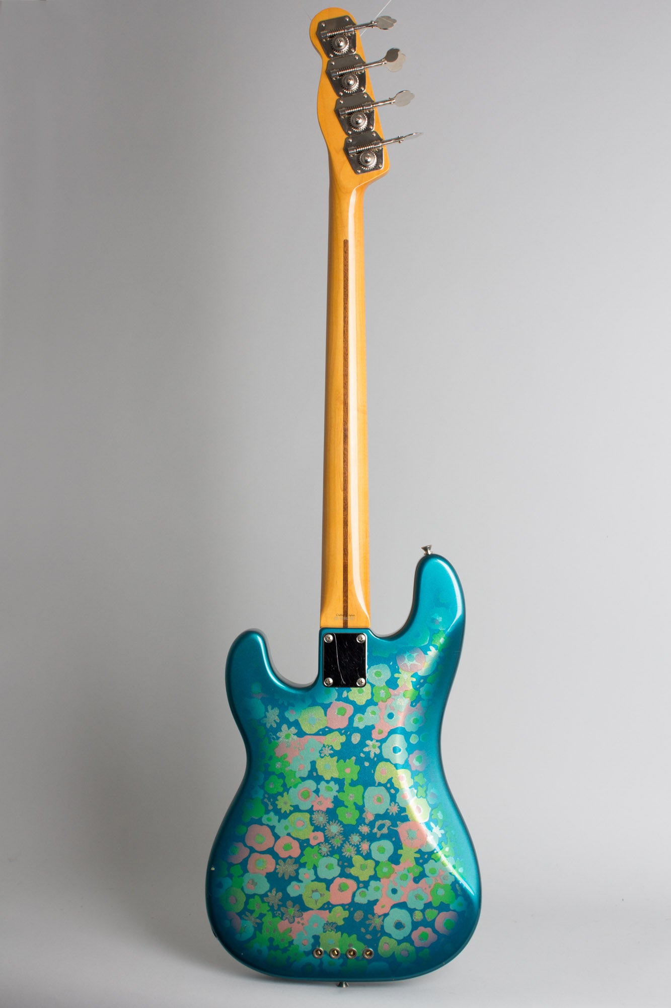 Fender Precision Blue Floral Solid Body Electric Bass Guitar (2002)