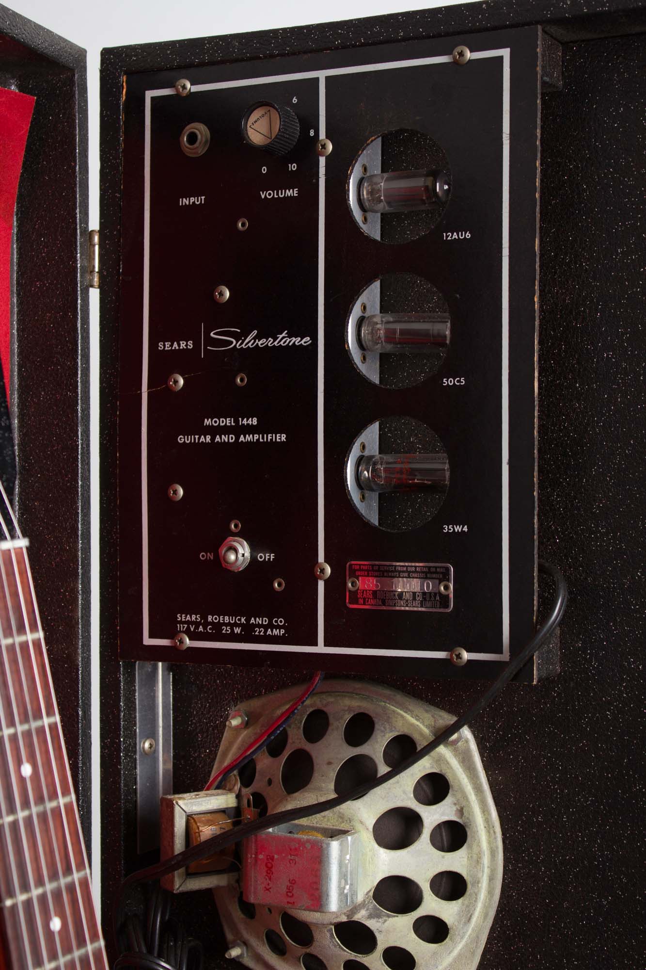 Danelectro Silvertone Model 1448 Amp-In-Case Set Semi-Hollow Electric Guitar (1963)
