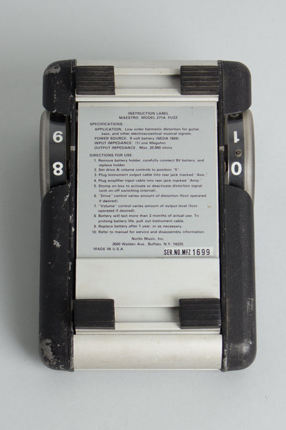 Maestro MFZ Model 271A Fuzz Effect (1977)