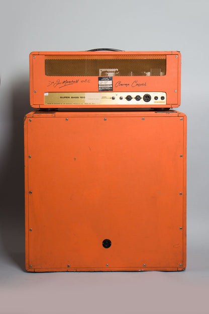 Marshall JMP Model 1992 Super Bass 100 Tube Half Stack Amplifier (1973)