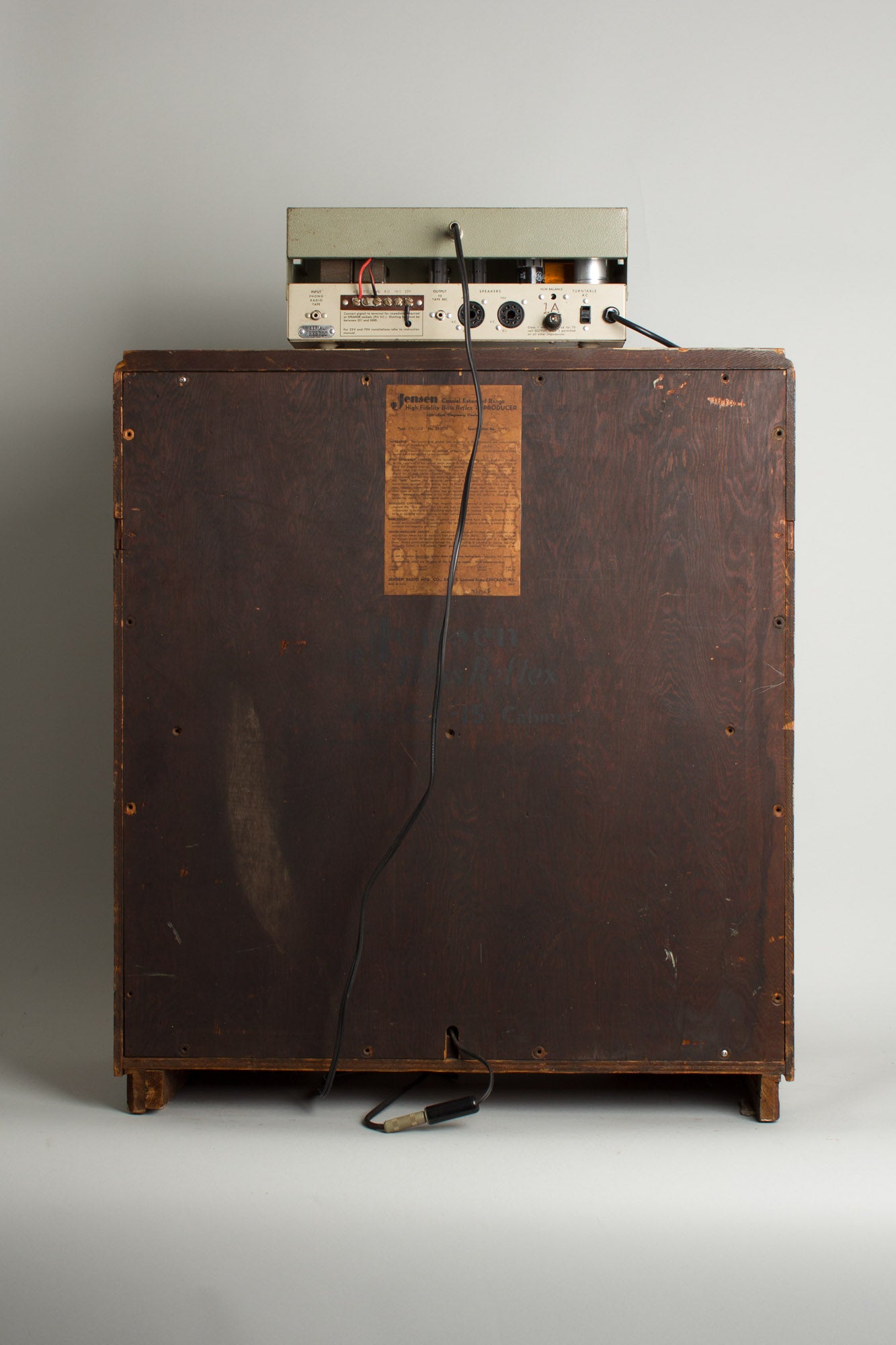 Newcomb Pathfinder Model E-20 w/ Jensen Imperial Reproducer CA-12 Speaker Owned and Used by Tom Verlaine Head and Cabinet Amplifier (1940s/1965)
